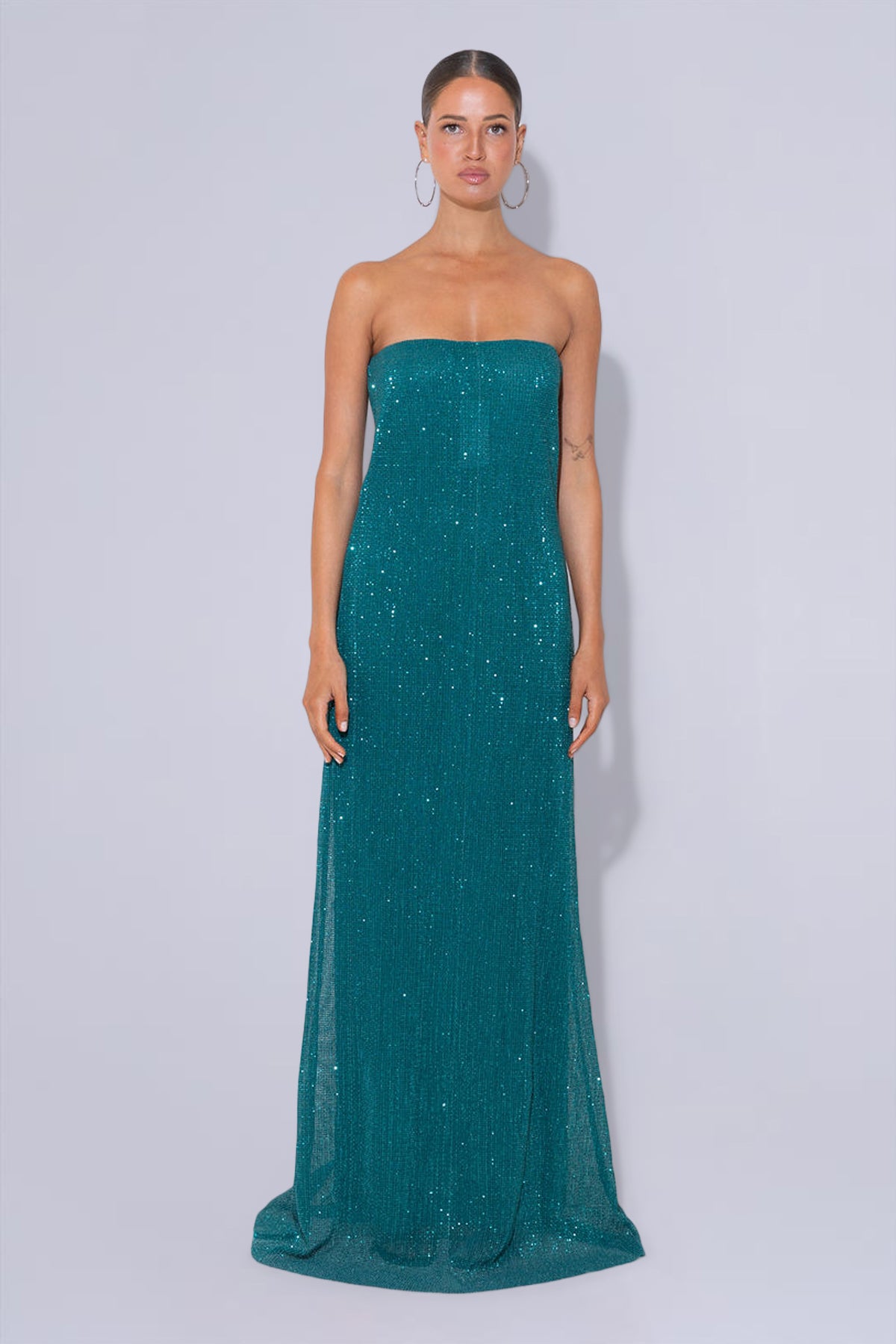 York Dress - Teal Sequin