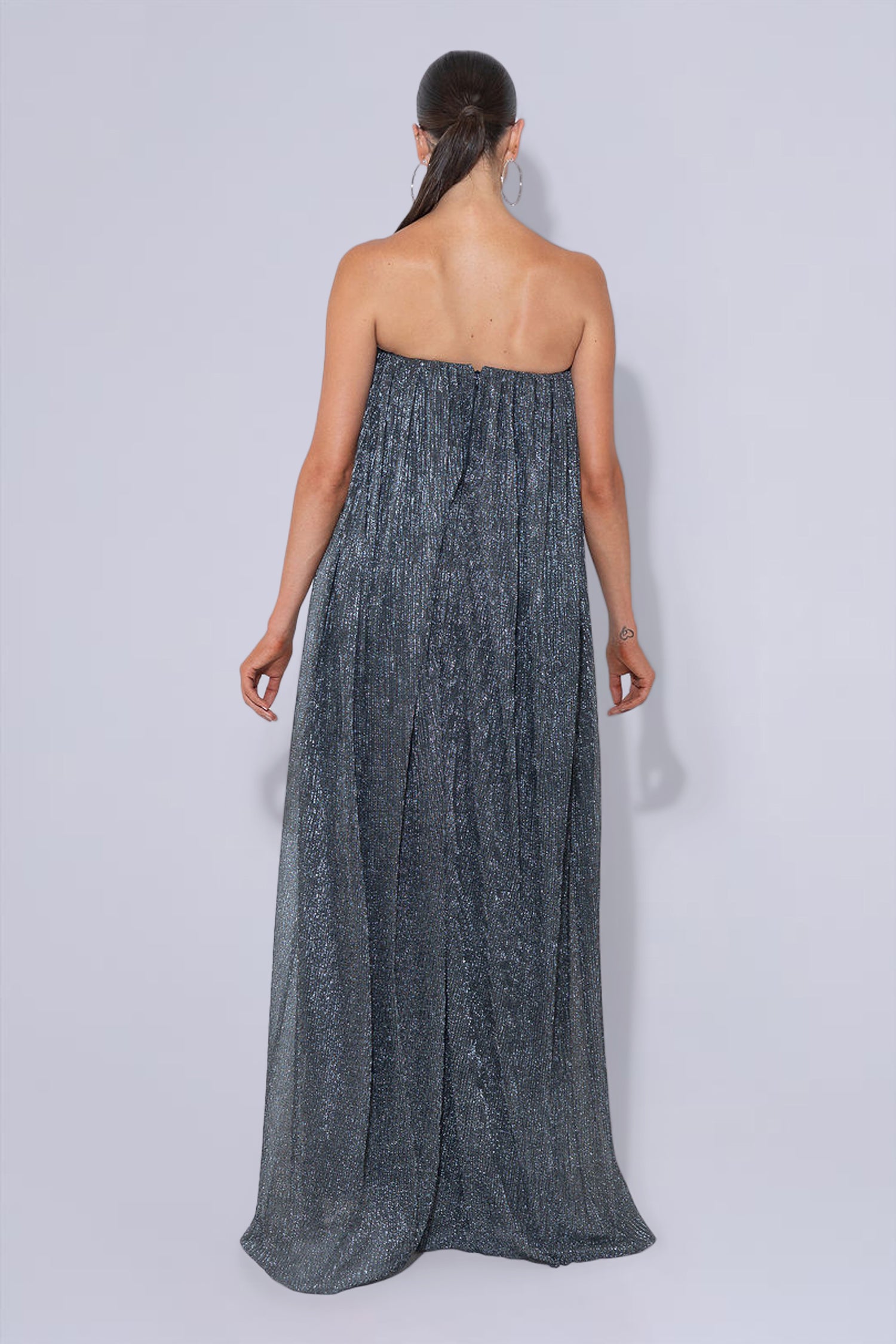 Aphrodite Gown - Gunmetal Moonlight