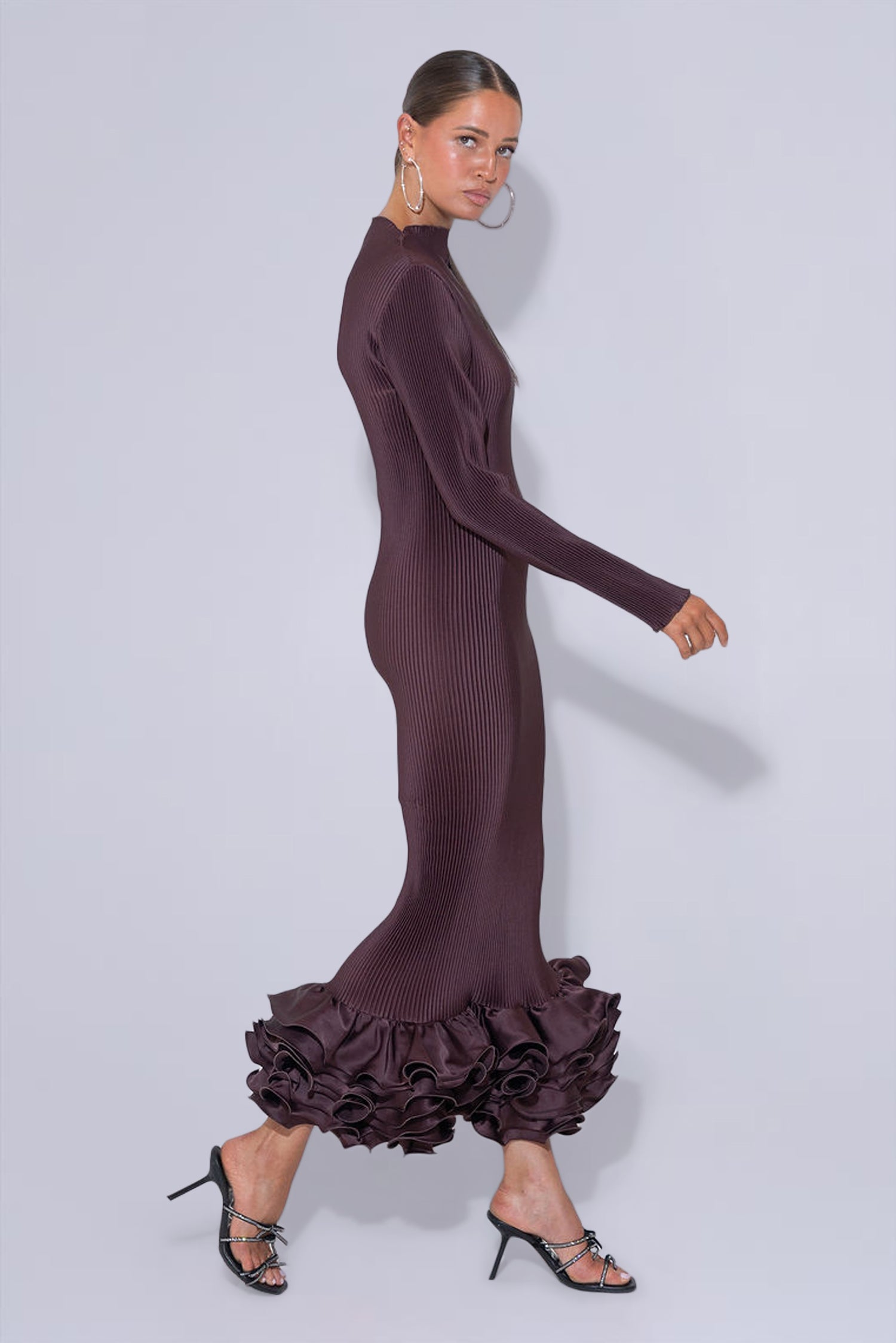 Campbell Cocktail Dress - Mahogany