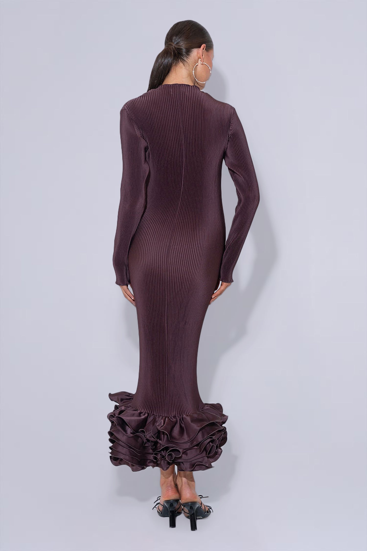 Campbell Cocktail Dress - Mahogany