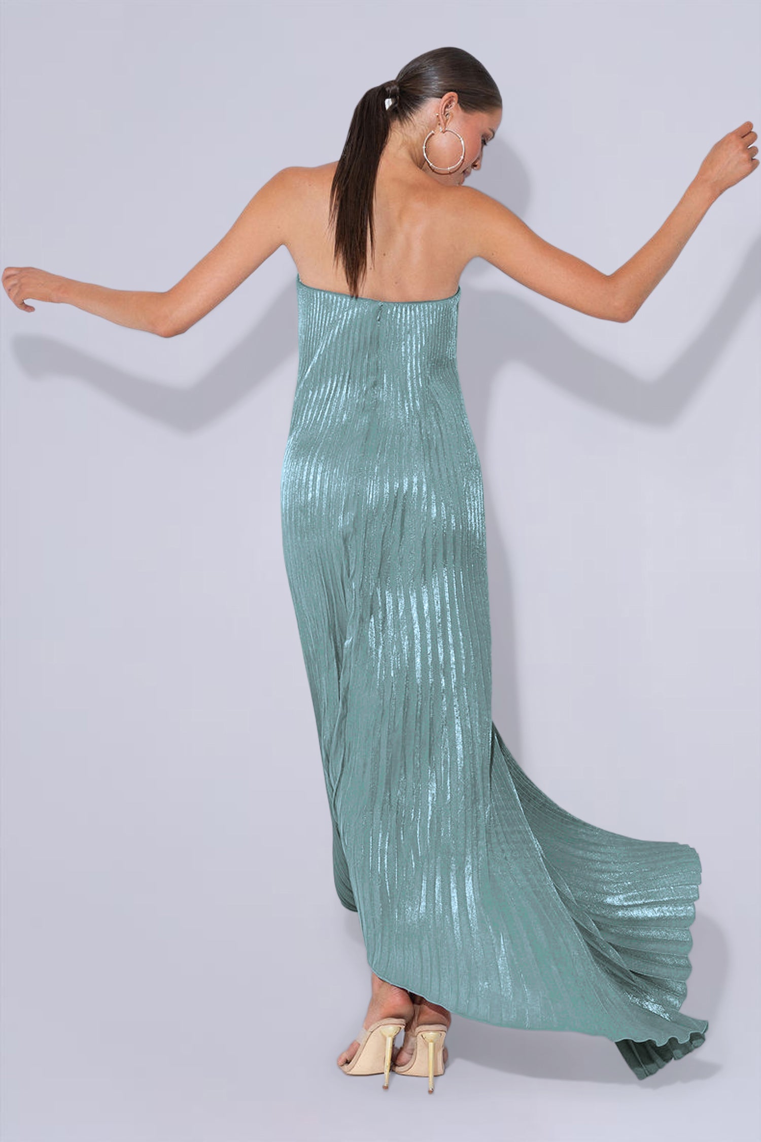 Black Tie Gown - Evergreen Shimmer
