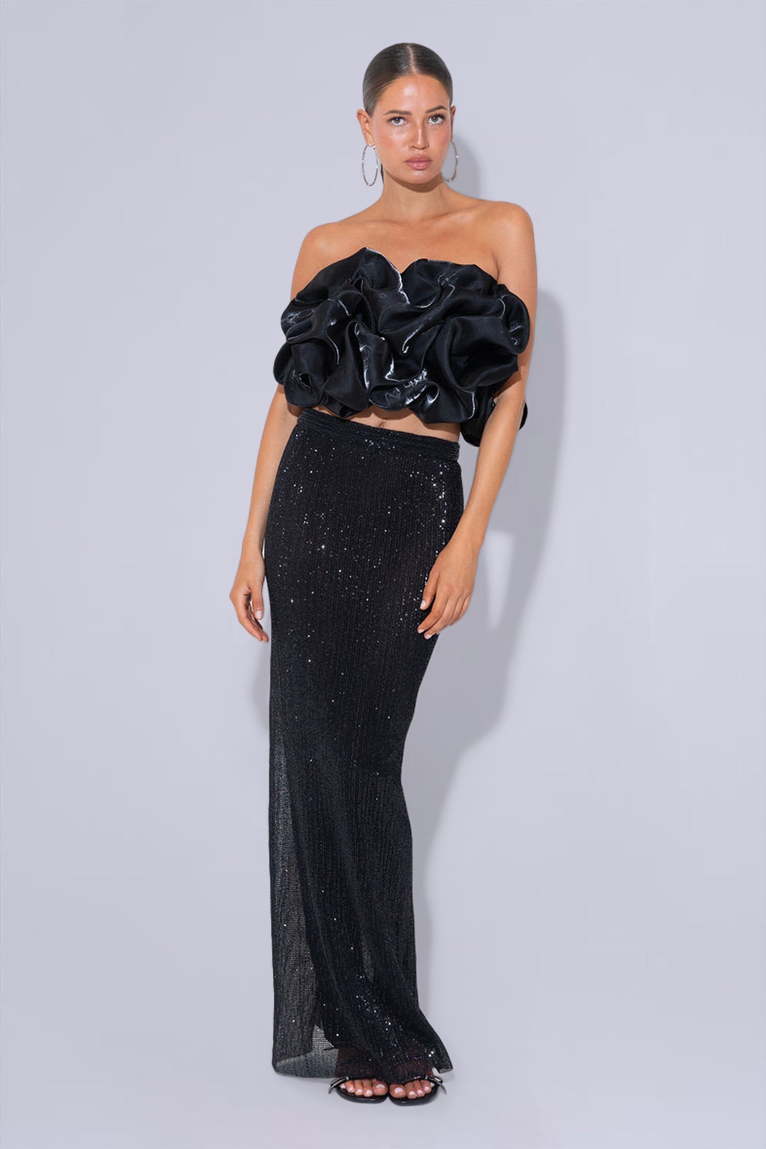 Iconique Skirt - Black Sequin