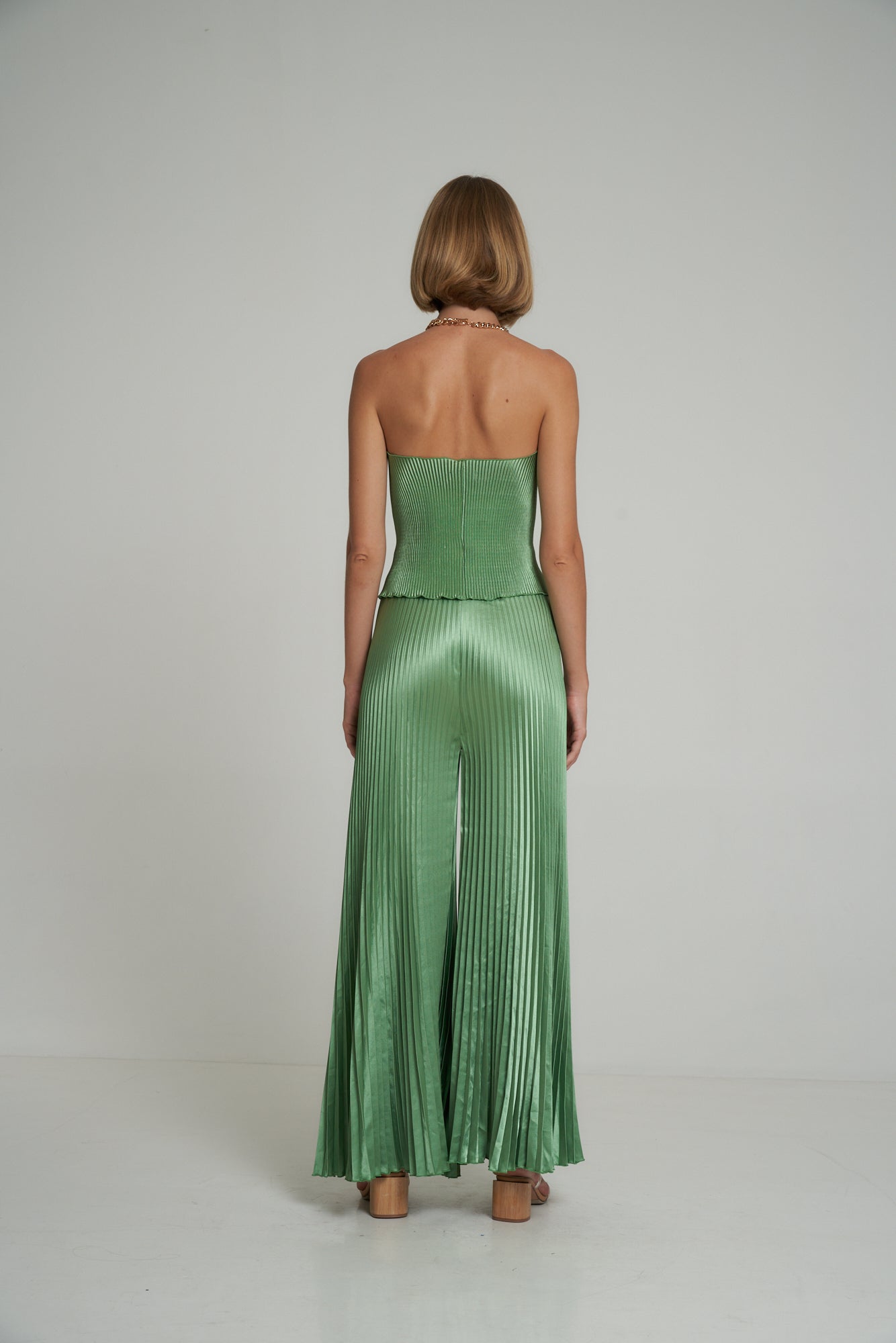 Bisous Pleated Pant_Sea Green