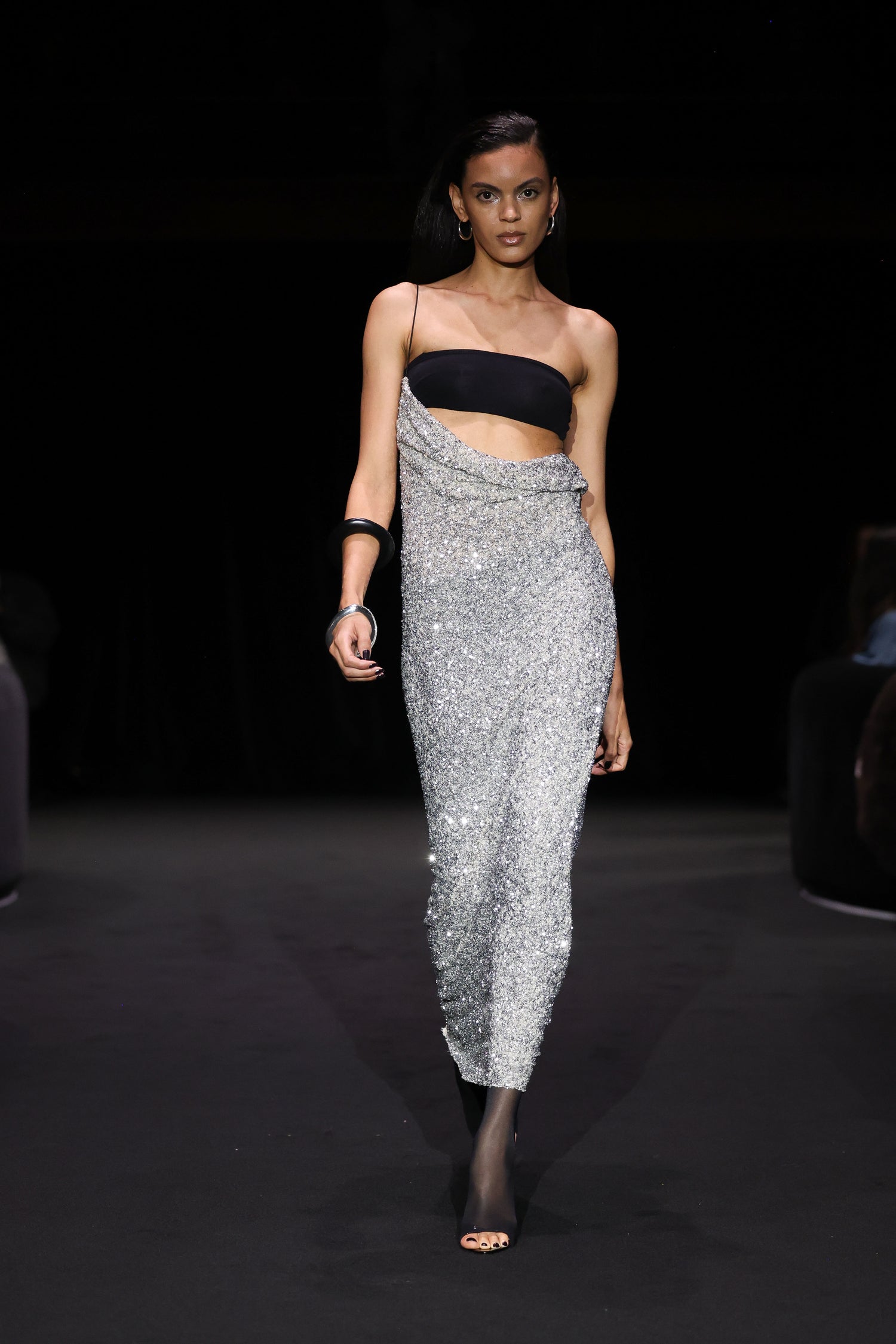 Cosmopolitan Dress - Silver Glitterati