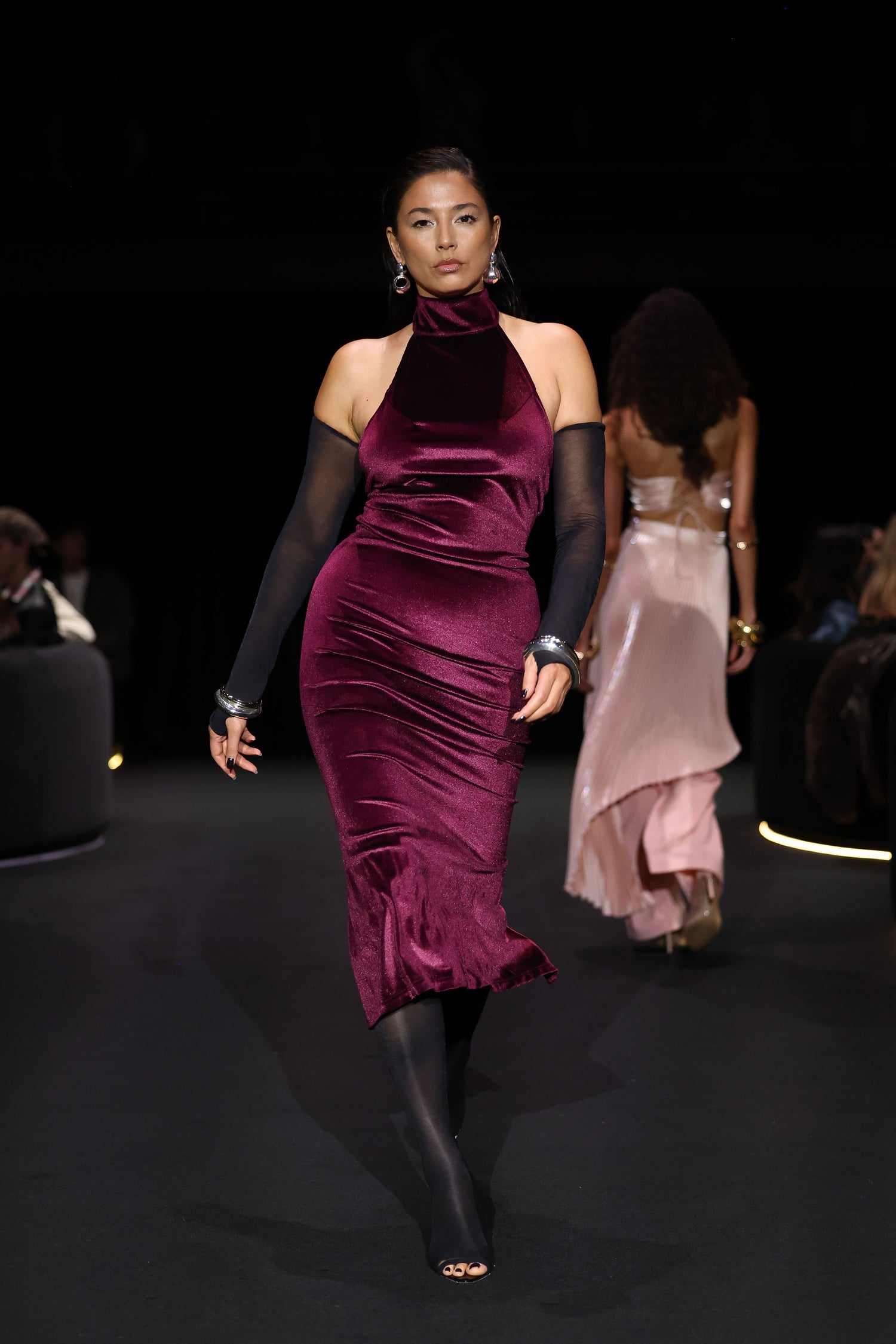 Sloane Dress - Plum Velvet