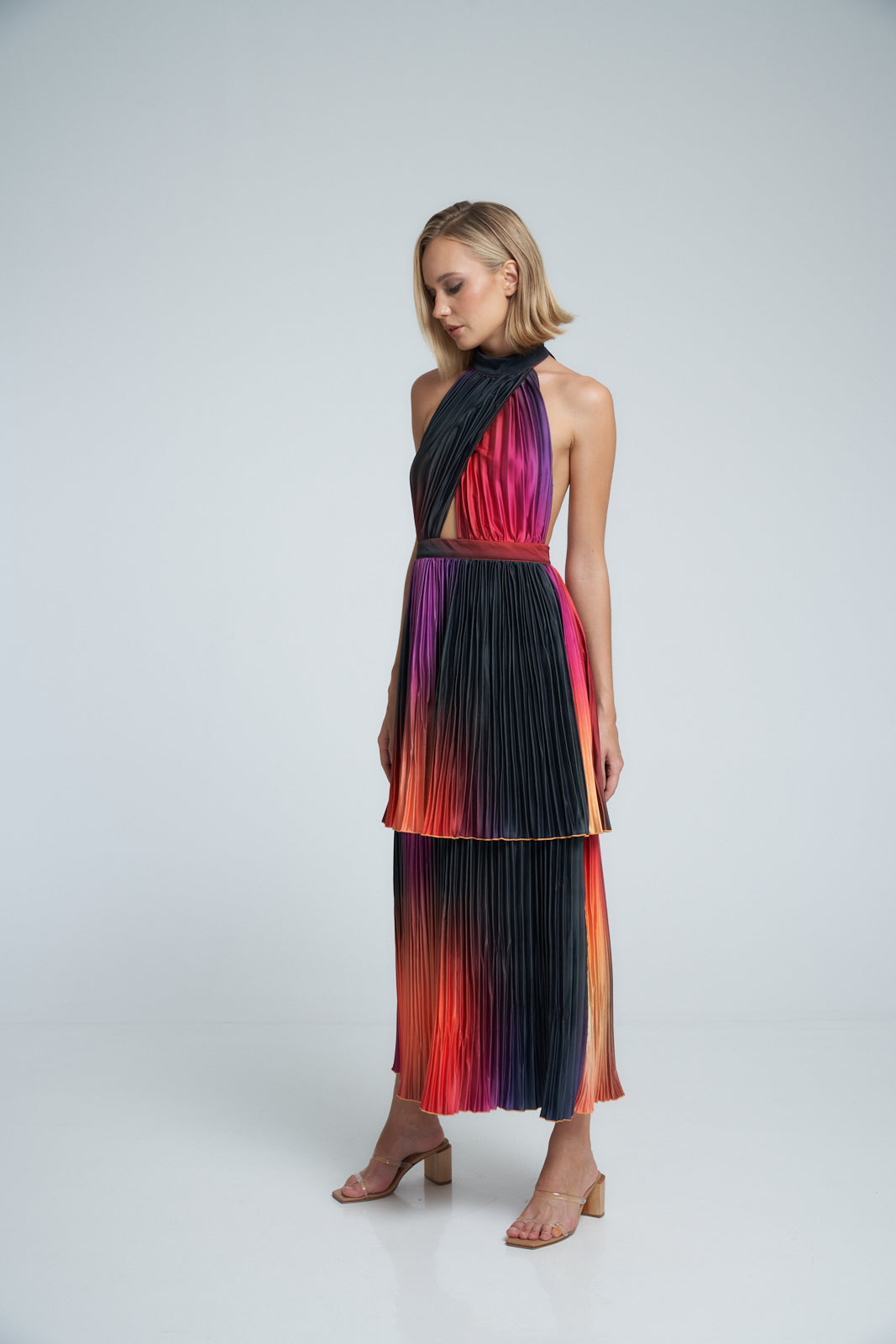 Hidden rainbow outlet pleated dress