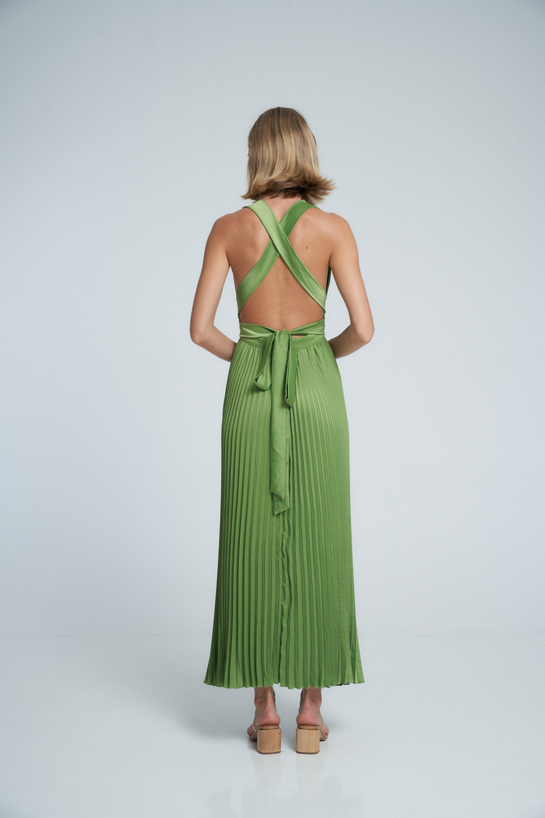 Moderniste Split Gown - Fern