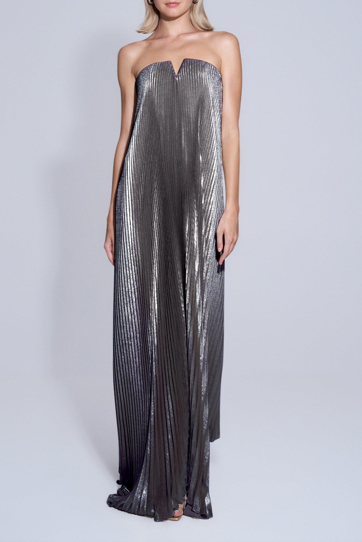 Black Tie Gown - Gunmetal Shimmer