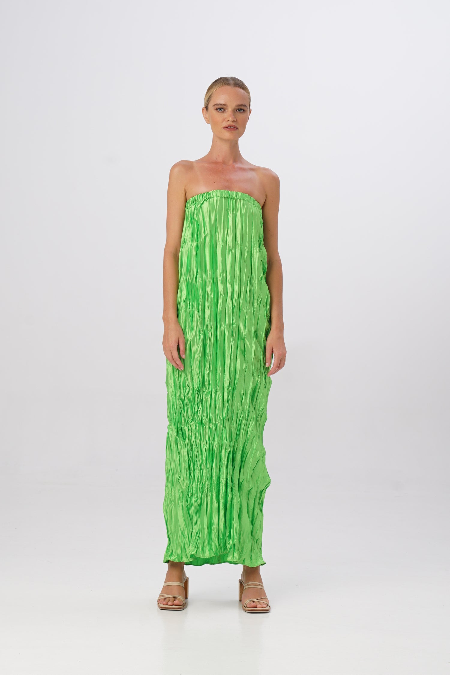 Romantique Dress - Neon Lime