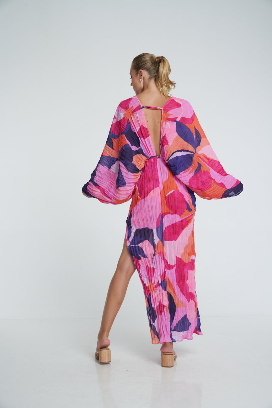 De Luxe Gown - Capri Pink Crepe