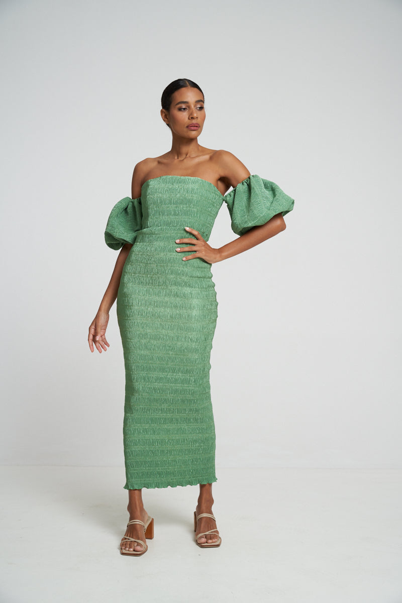 Art Deco Dress - Sea Green