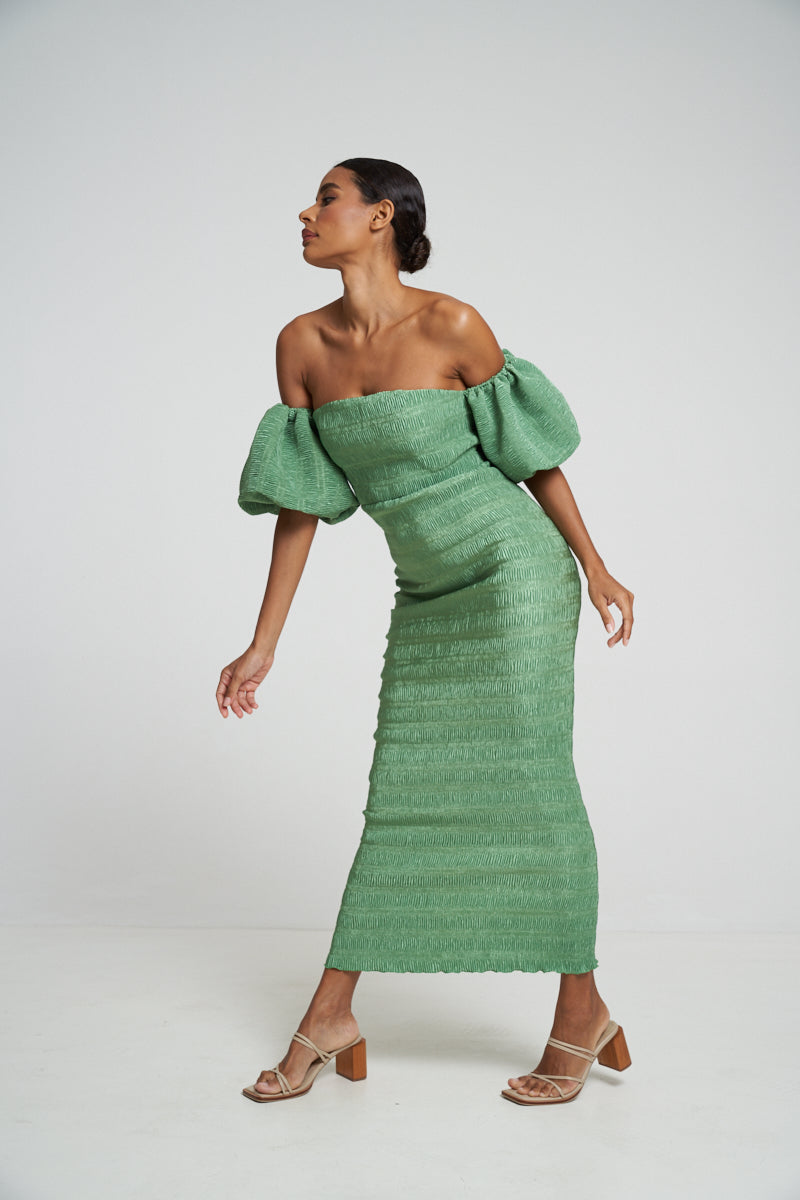 Art Deco Dress - Sea Green