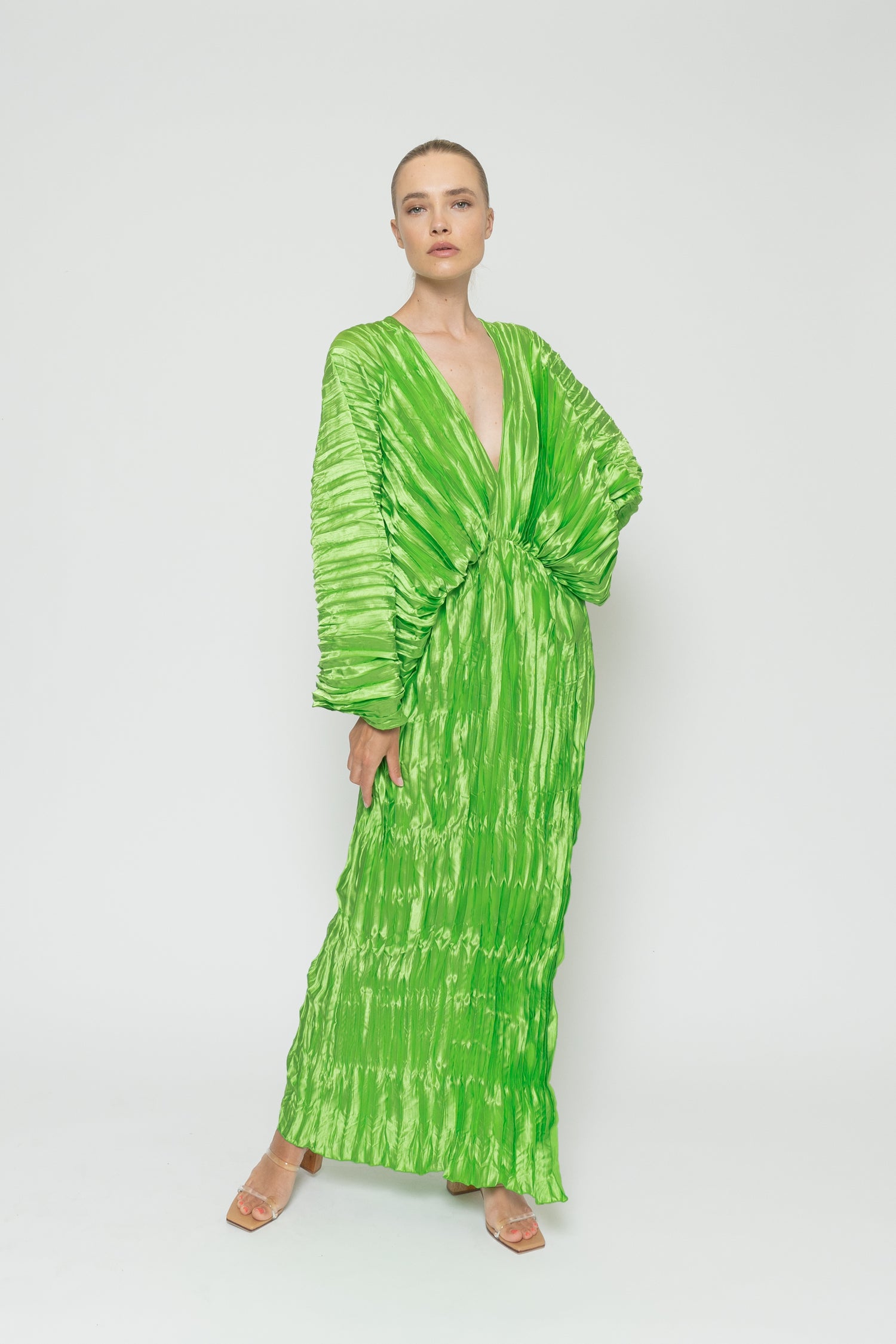 De Luxe Gown - Neon Lime