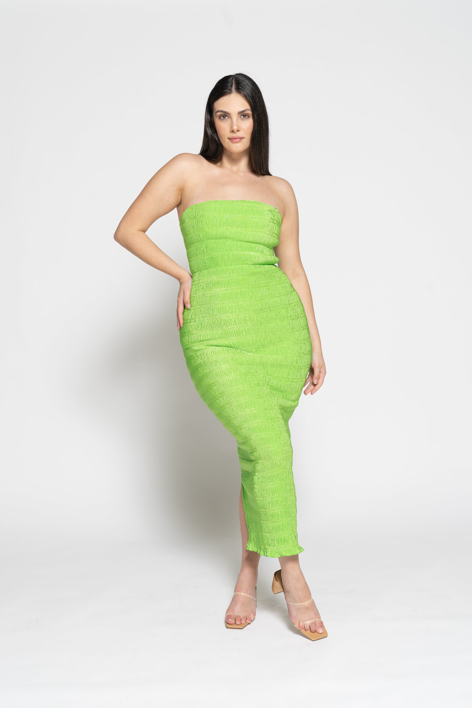 Aurore Gown - Neon Lime