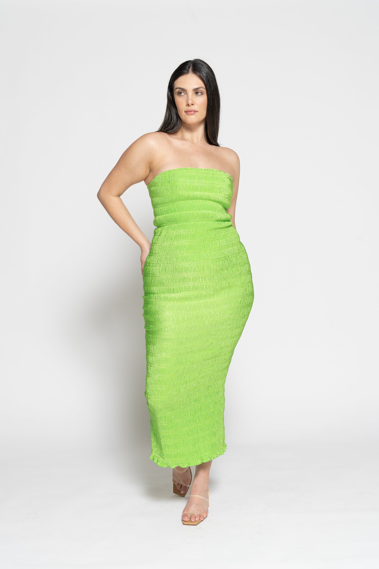 Aurore Gown - Neon Lime